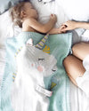 Unicorn Handmade Yarn Blanket for Kids