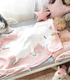 Unicorn Handmade Yarn Blanket for Kids